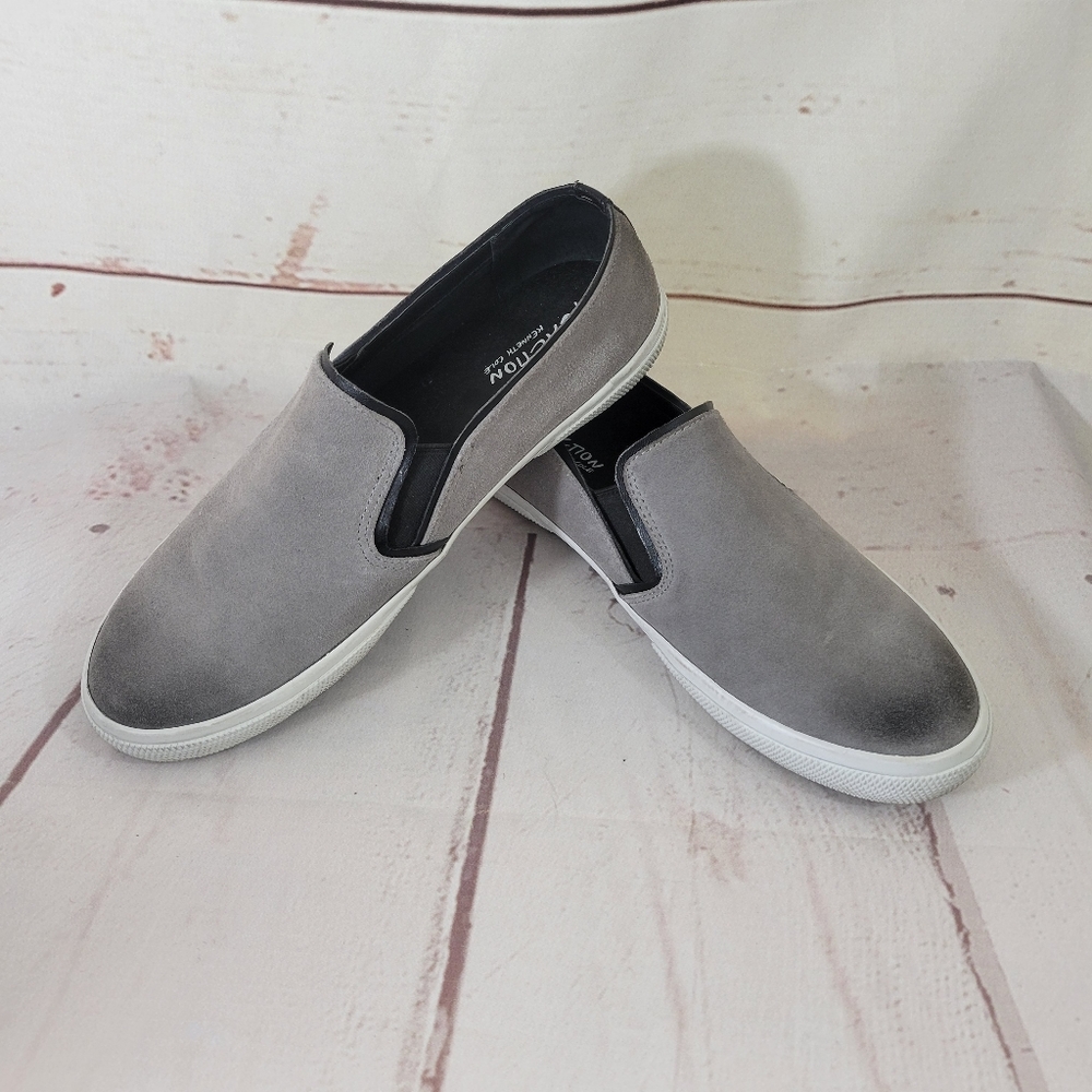 Kenneth Cole Reaction Salt N Pep Women's Grey Suede Loafer Size 10M